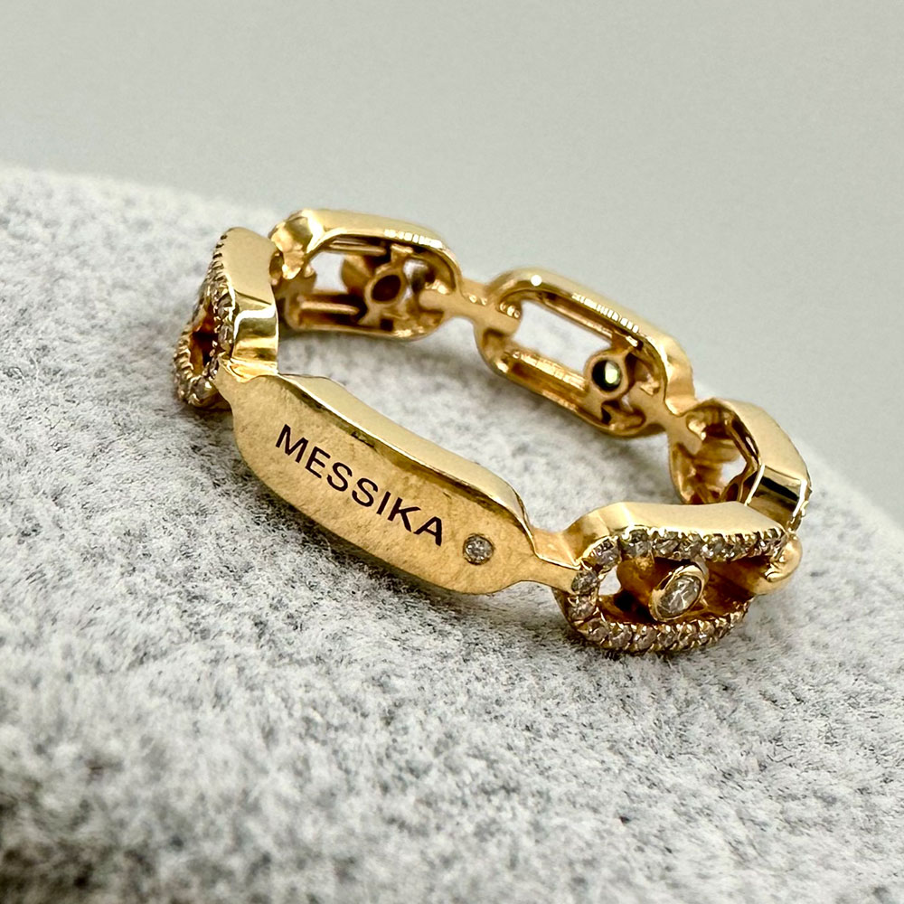 Кольцо messika, плавающие бриллианты